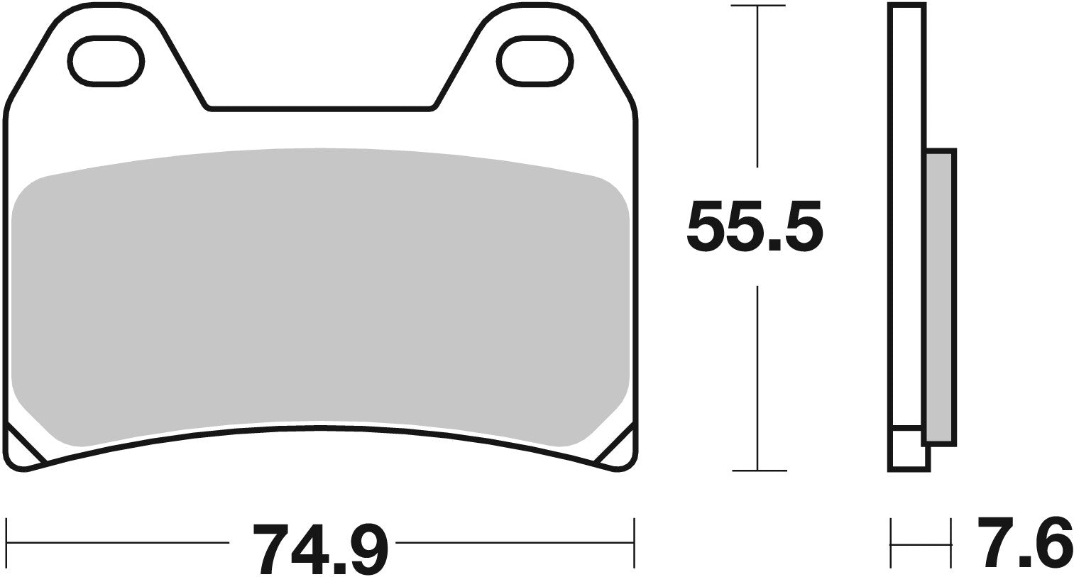 SBS FRICTION - Ceramic Front Brake Pads - 727HF-