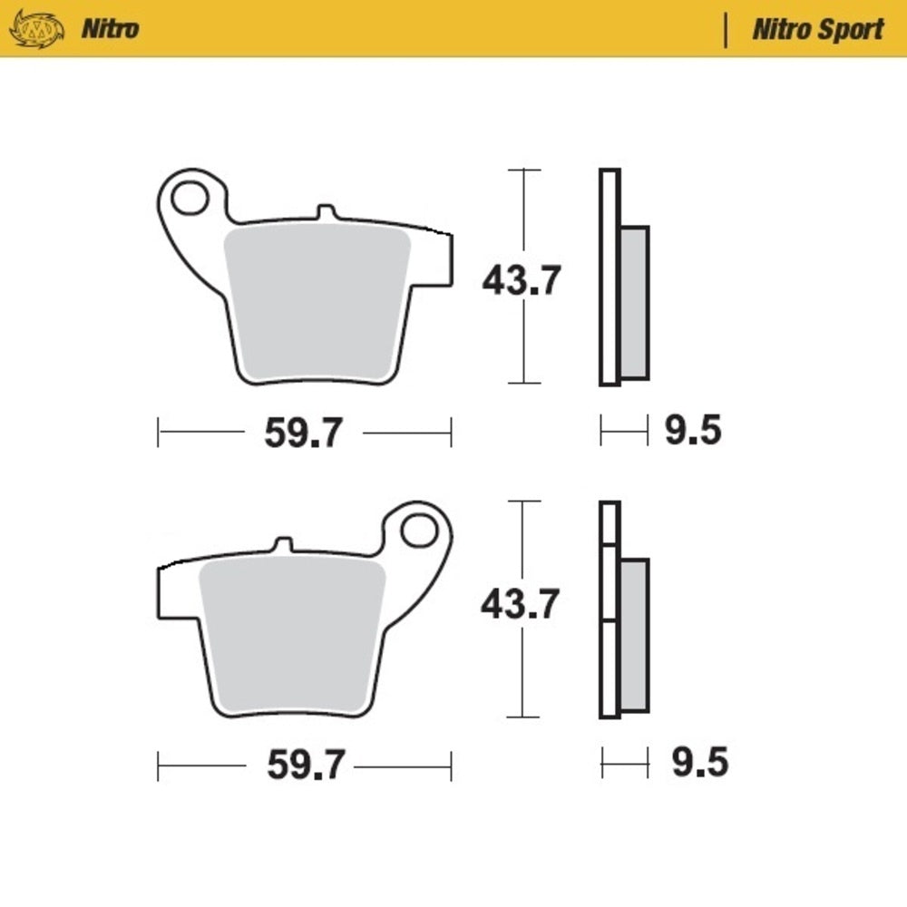 Moto-Master Nitro Sport Sintered Brake Pad