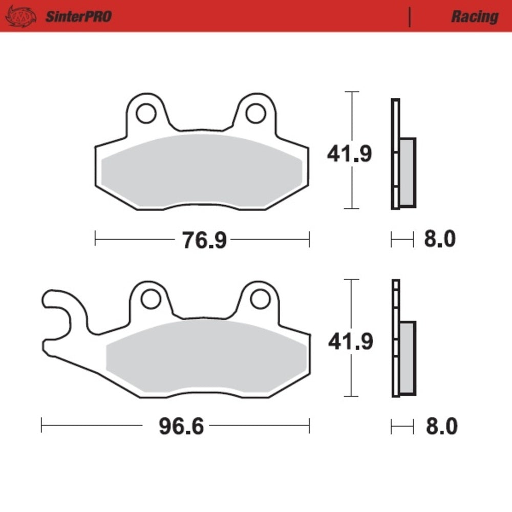 Moto-Master SinterPRO Racing Brake Pad (FD0122)