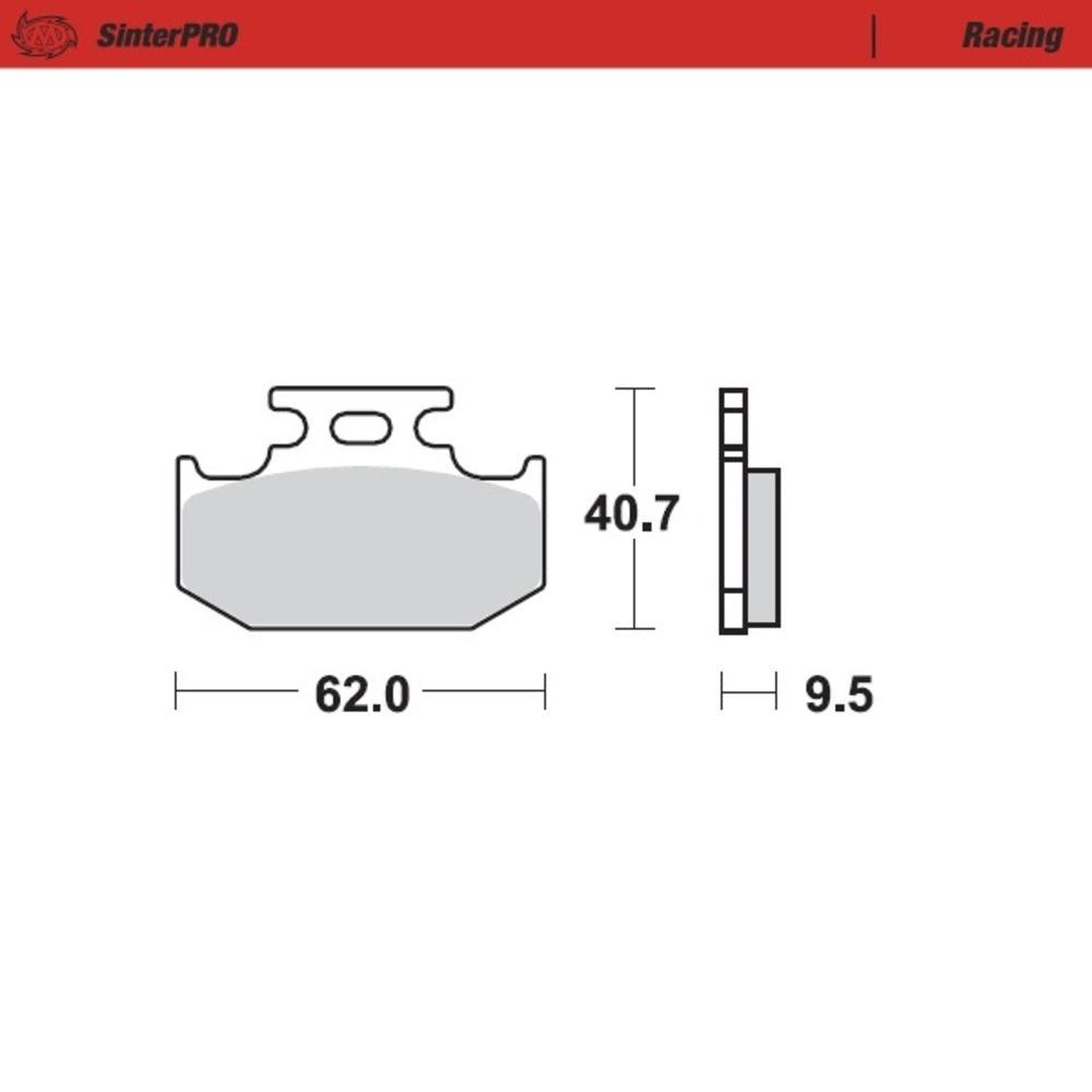 Moto-Master SinterPRO Racing Brake Pad (FD0218)