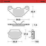 Moto-Master SinterPRO Racing Brake Pad (FD0073)