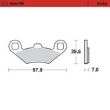 Moto-Master SinterPRO Racing Brake Pad (FD0302)