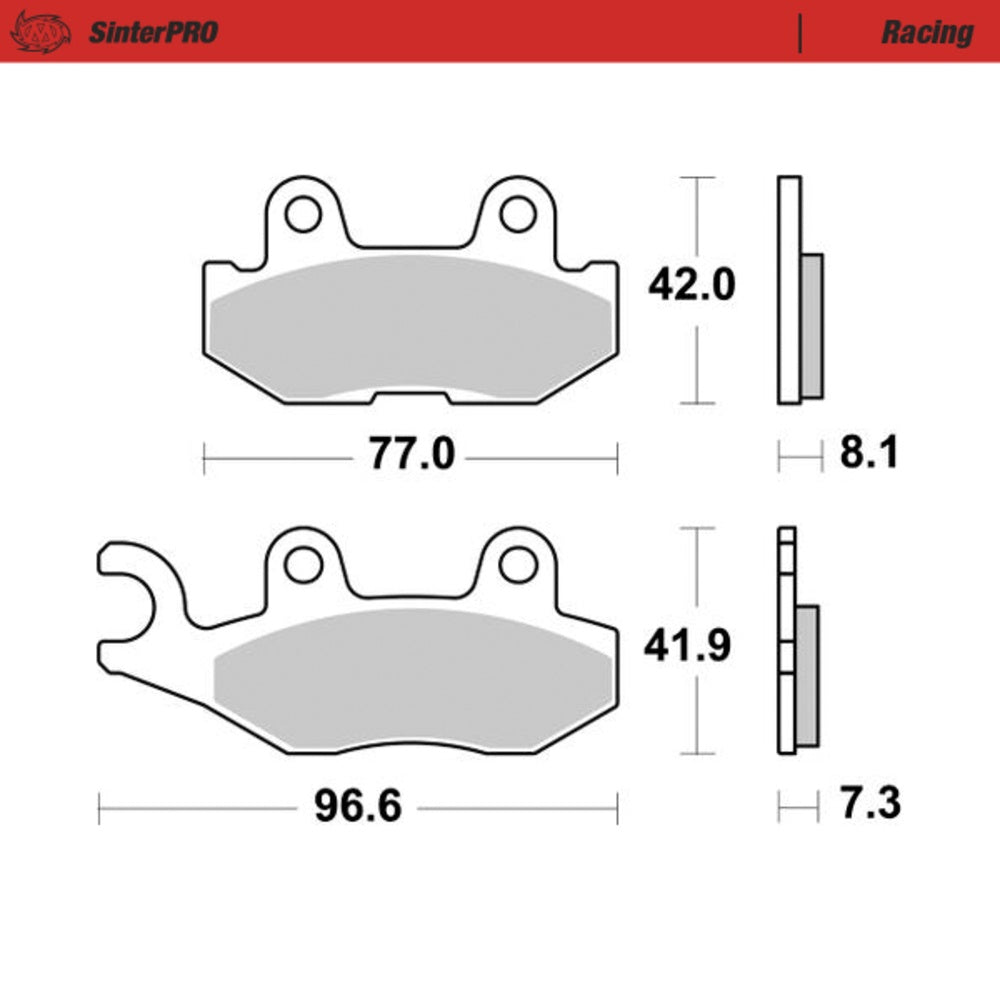 Moto-Master SinterPRO Racing Brake Pad ATV/UTV