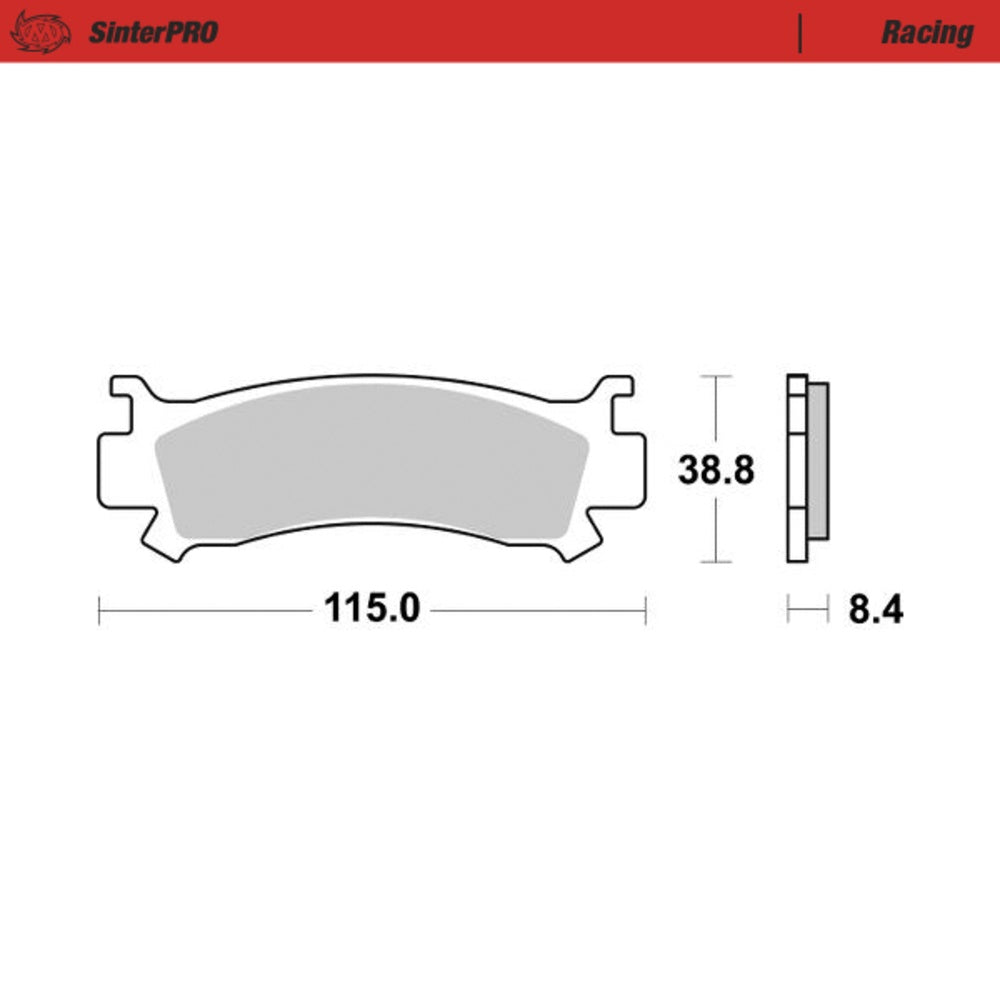 Moto-Master SinterPRO Racing Brake Pad ATV/UTV
