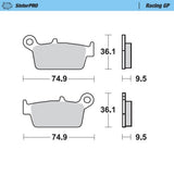 Moto-Master SinterPRO Racing GP Brake Pad (FD0114)
