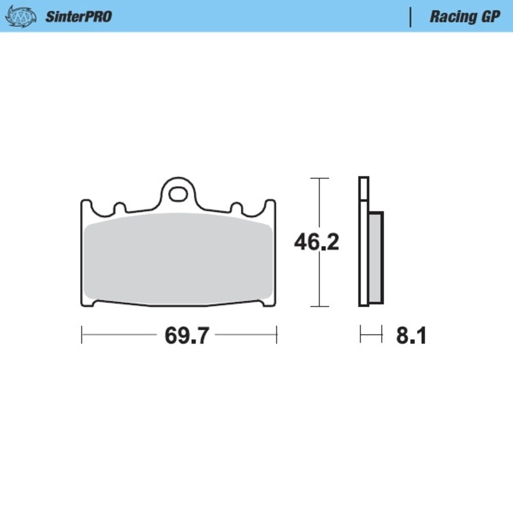 Moto-Master SinterPRO Racing GP Brake Pad (FD0143)