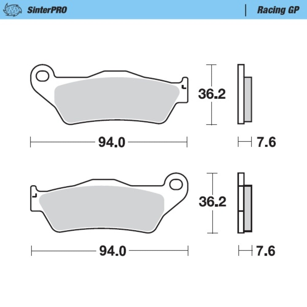 Moto-Master SinterPRO Racing GP Brake Pad (FD0186)