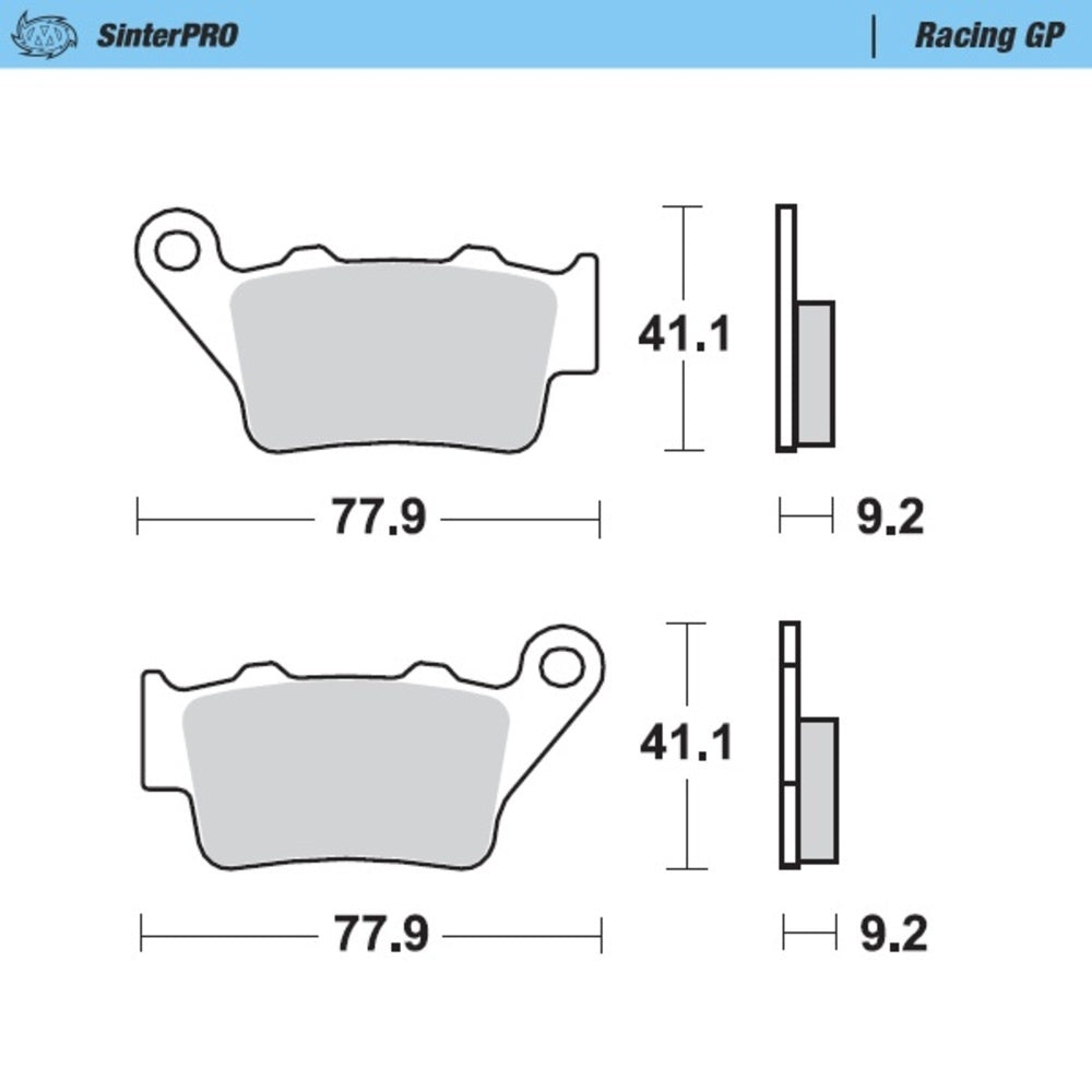 Moto-Master SinterPRO Racing GP Brake Pad (FD0206)