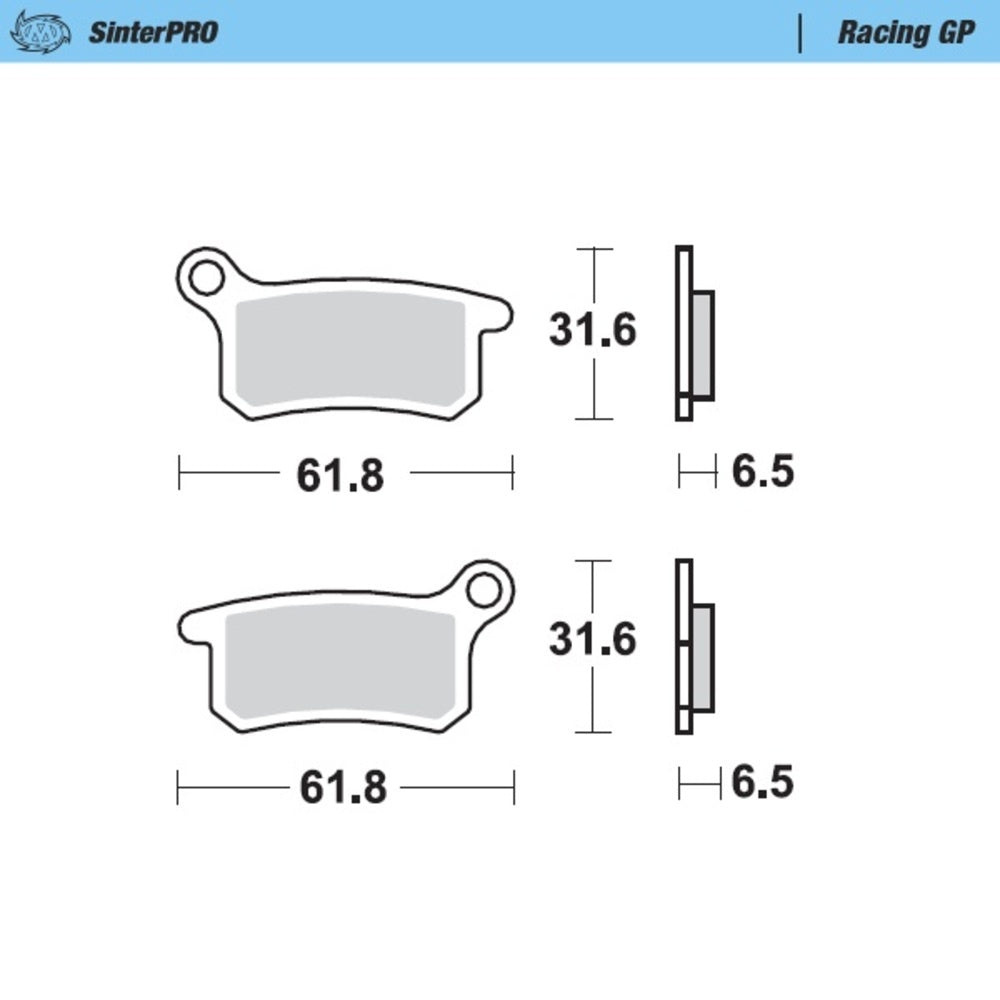 Moto-Master SinterPRO Racing GP Brake Pad (FD0354)