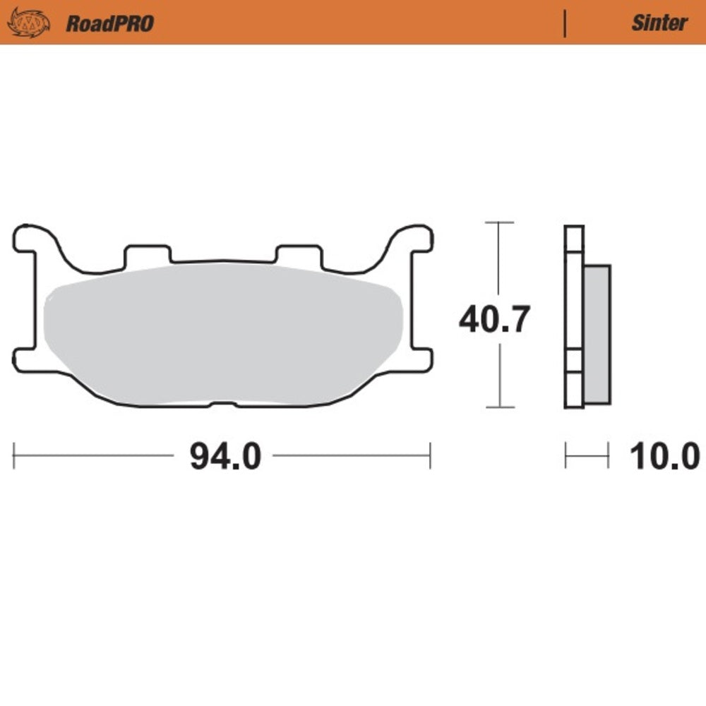 Moto-Master RoadPRO Sinter Front Brake Pad (FD0205)