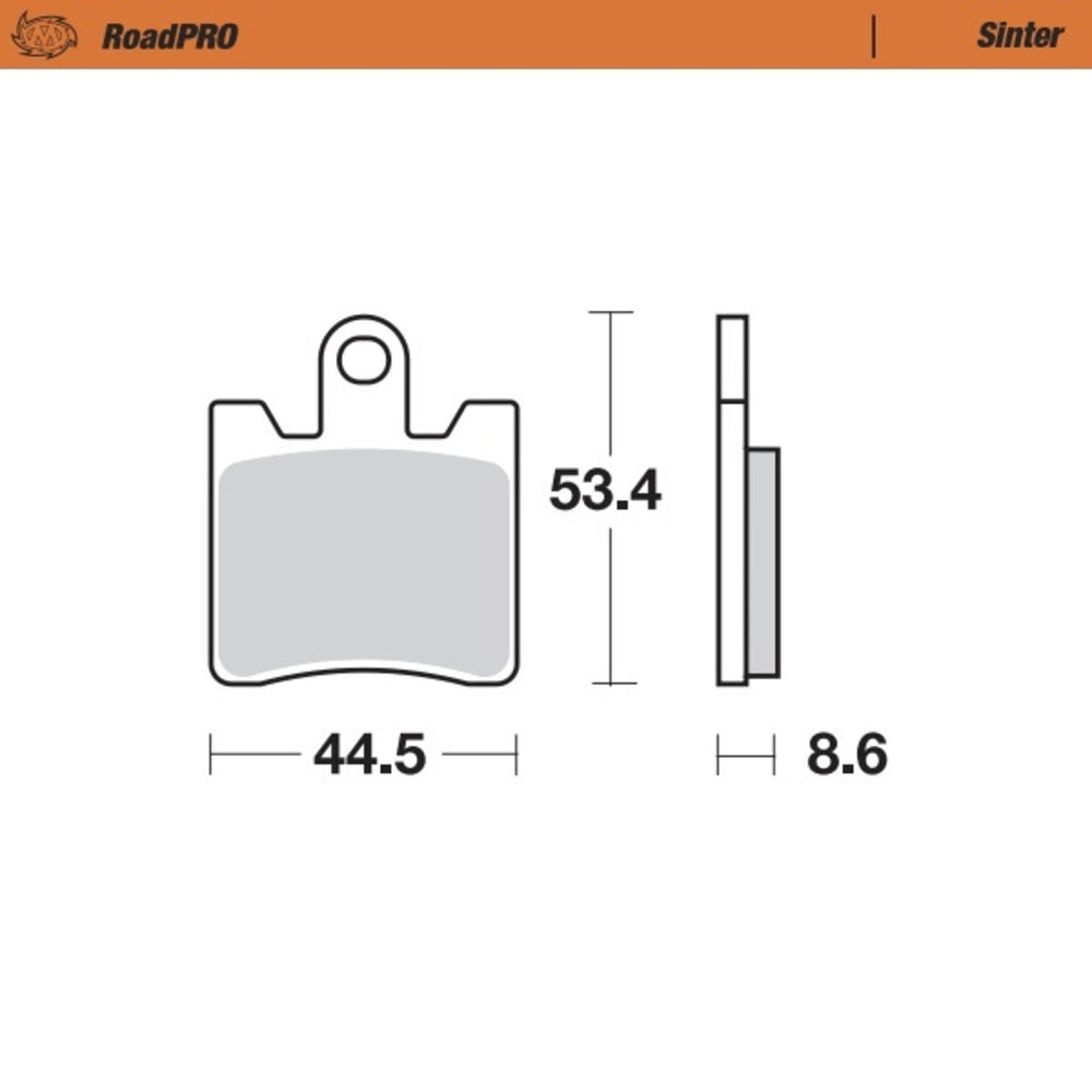 Moto-Master RoadPRO Sinter Front Brake Pad (FD0264)