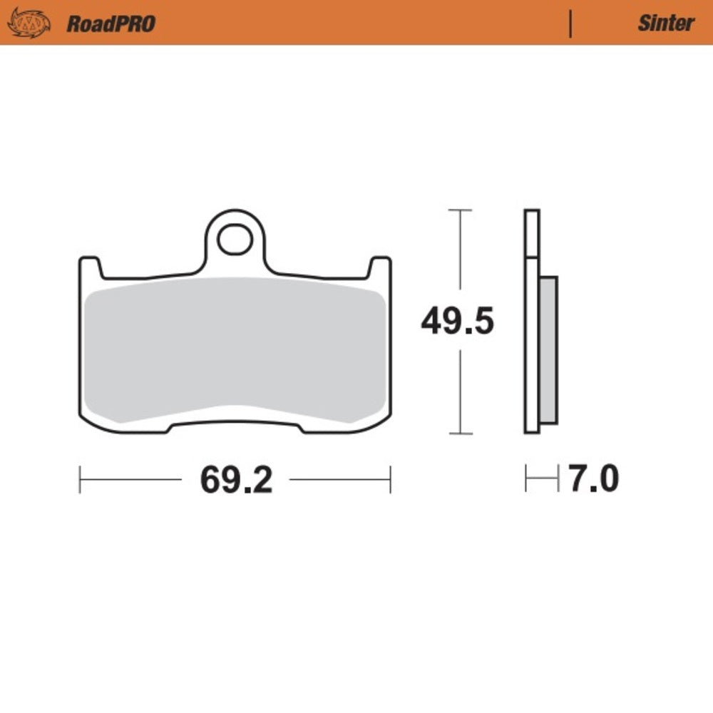 Moto-Master RoadPRO Sinter Front Brake Pad (FD0351)