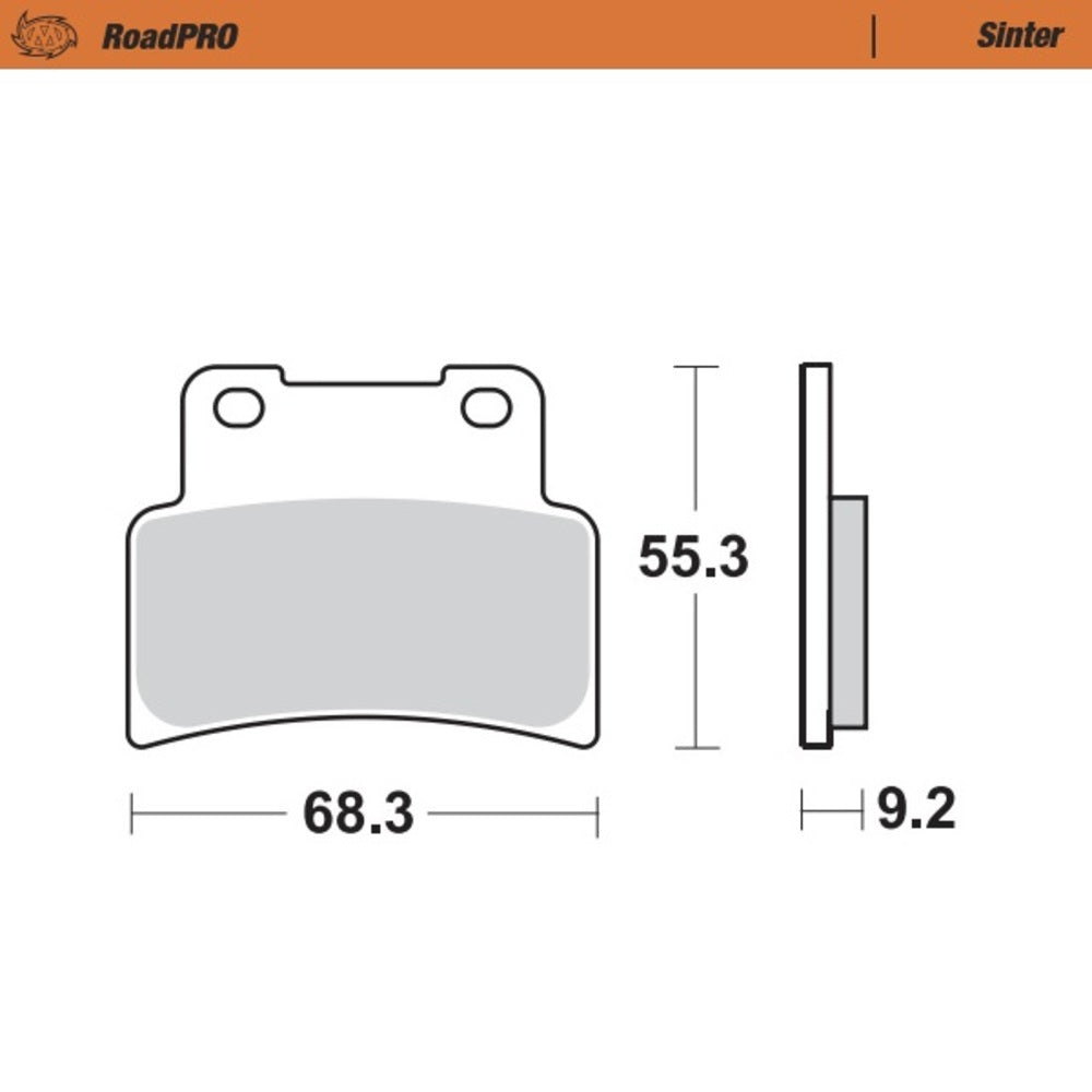 Moto-Master RoadPRO Sinter Front Brake Pad (FD0404)