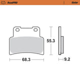 Moto-Master RoadPRO Sinter Front Brake Pad (FD0404)