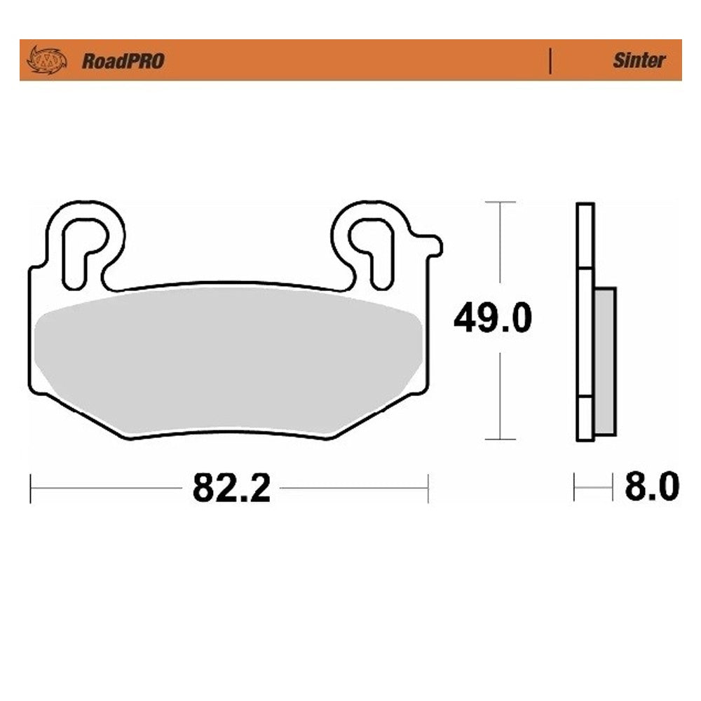 Moto-Master RoadPRO Sinter Front Brake Pad (FD0596)