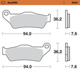 Moto-Master RoadPRO Sinter Rear Brake Pad (FD0186)