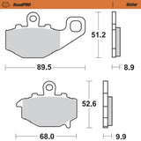 Moto-Master RoadPRO Sinter Rear Brake Pad (FD0207)