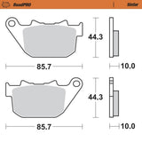 Moto-Master RoadPRO Sinter Rear Brake Pad (FD0386)