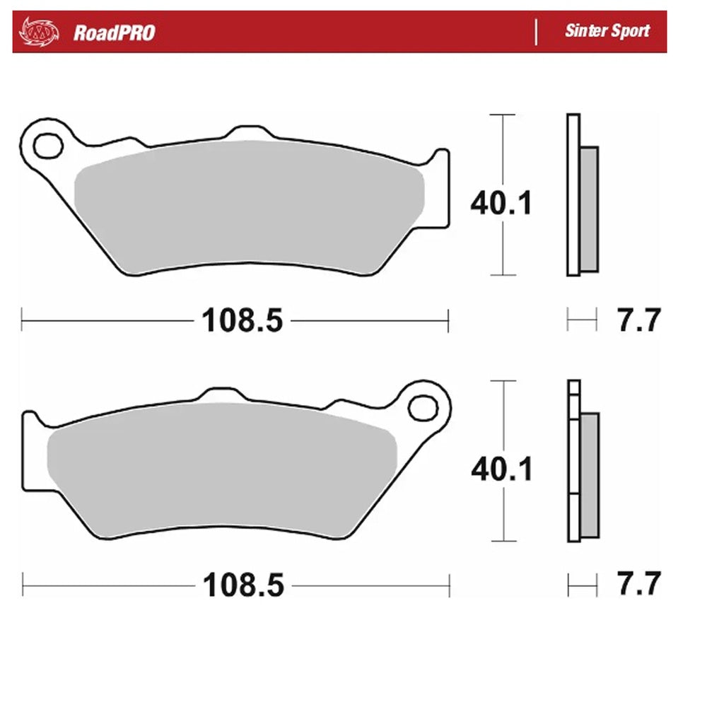 Moto-Master RoadPRO Sinter Sport Brake Pad (FD0216)