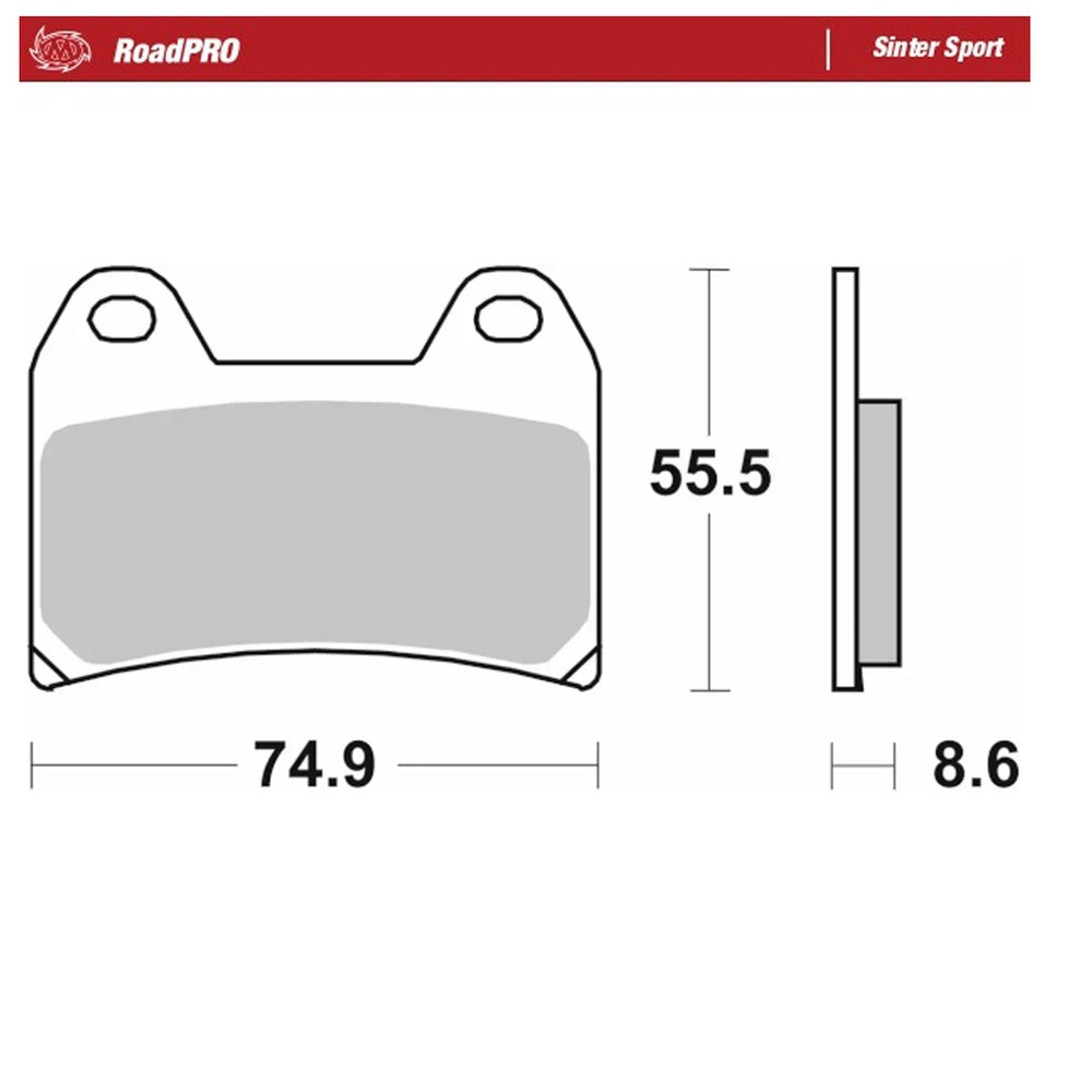Moto-Master RoadPRO Sinter Sport Brake Pad (FD0221)