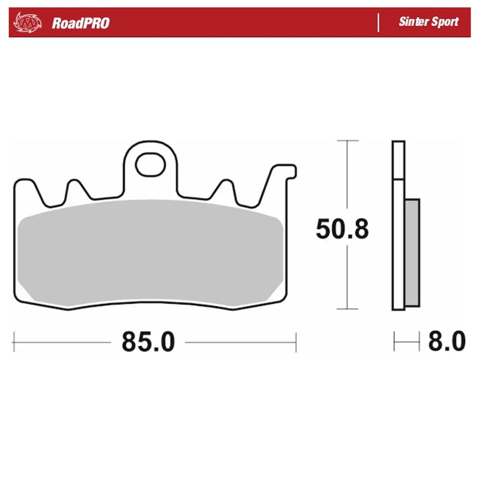 Moto-Master RoadPRO Sinter Sport Brake Pad (FD0498)
