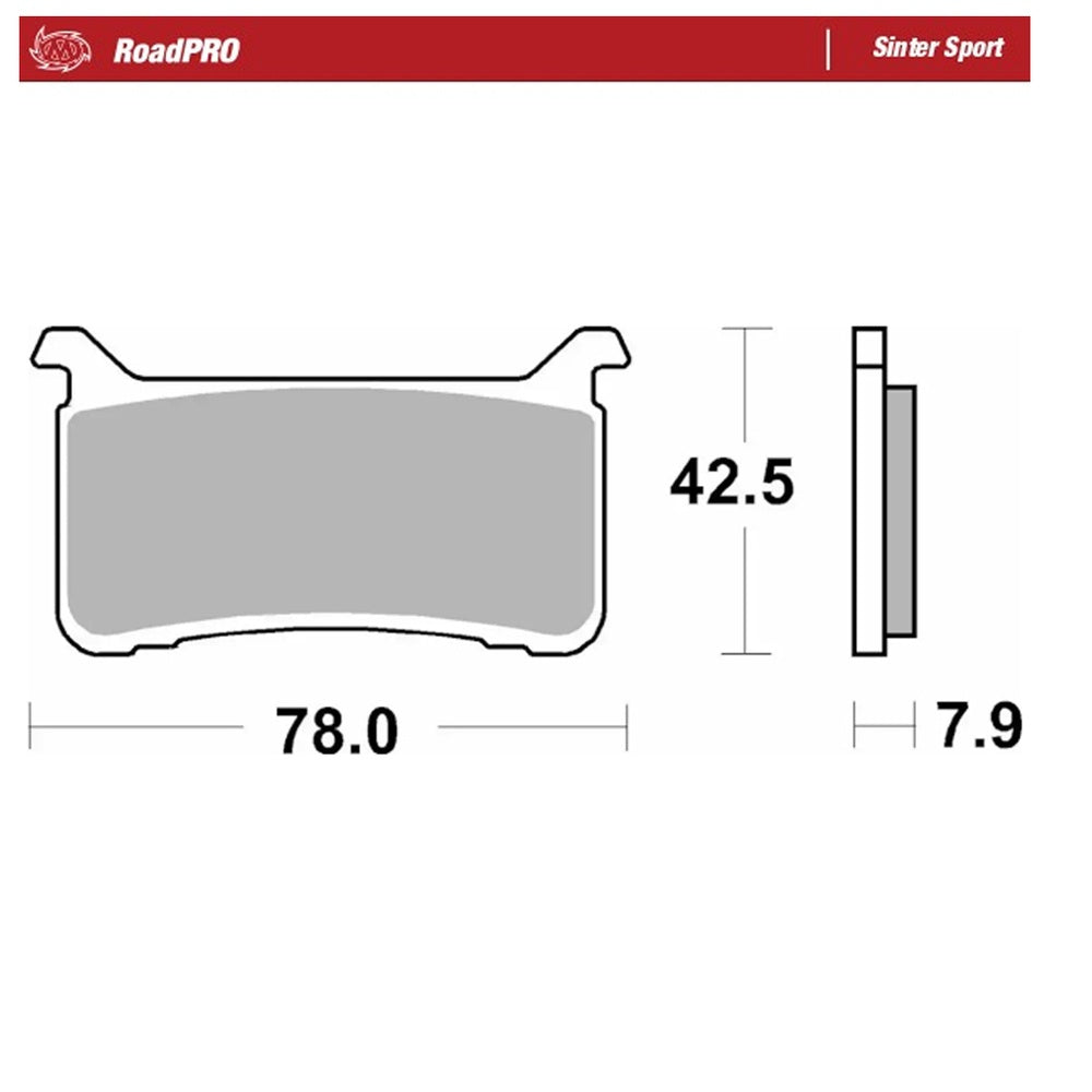 Moto-Master RoadPRO Sinter Sport Brake Pad (FD0537)