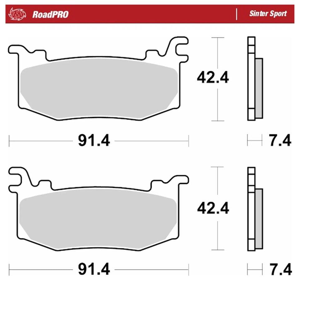 Moto-Master RoadPRO Sinter Sport Brake Pad