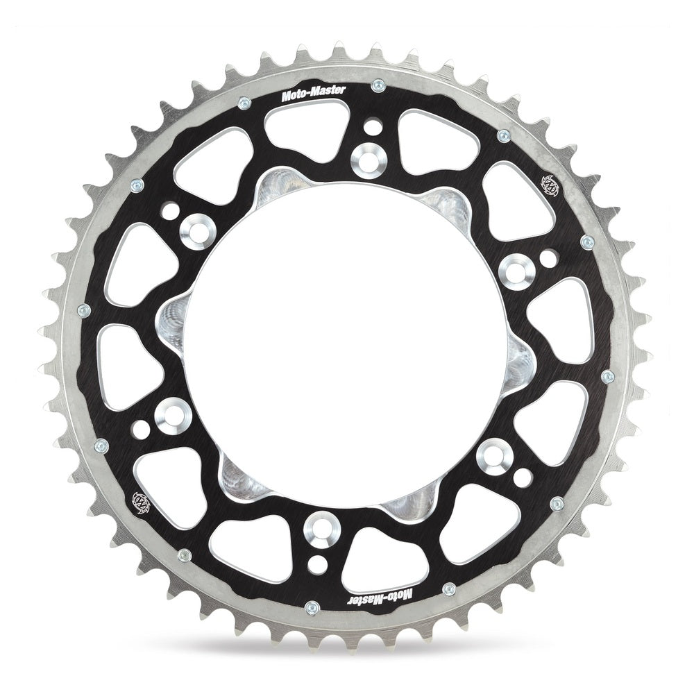 Moto-Master Fusion Dual Ring Rear Sprocket Black 48T (402)(808)