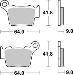 SBS FRICTION - Racing Sinter Front / Rear Off Road Brake Pads - 791RSI-