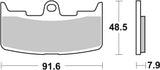 SBS FRICTION - Sinter Front Brake Pads - 795HS-