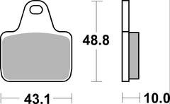 SBS FRICTION - Dual Sinter Front Racing Brake Pads - Moto 2, 3 & WSBK SPEC - 805DS2-