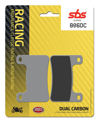 SBS FRICTION - Dual Carbon Front Brake Pads - (Track Use) - 806DC-