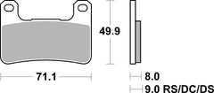 SBS FRICTION - Dual Sinter Front Racing Brake Pads - Moto2, 3 & WSBK SPEC - 806DS2-