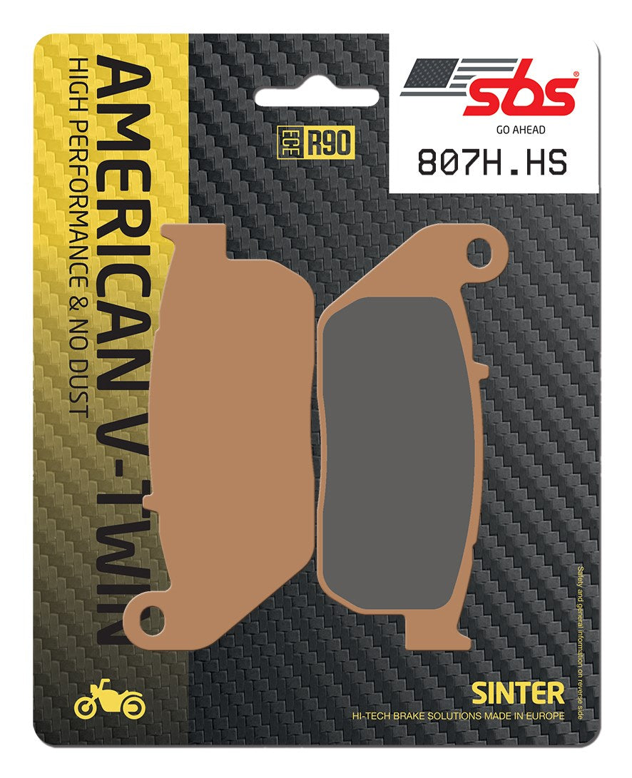 SBS FRICTION - Sinter Front H-D Brake Pads - 807H.HS-