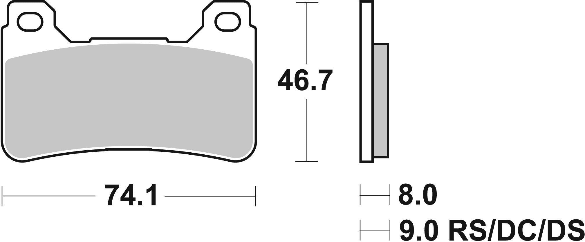 SBS FRICTION - Road Sport & Track Sinter Front Brake Pads - 809RST-