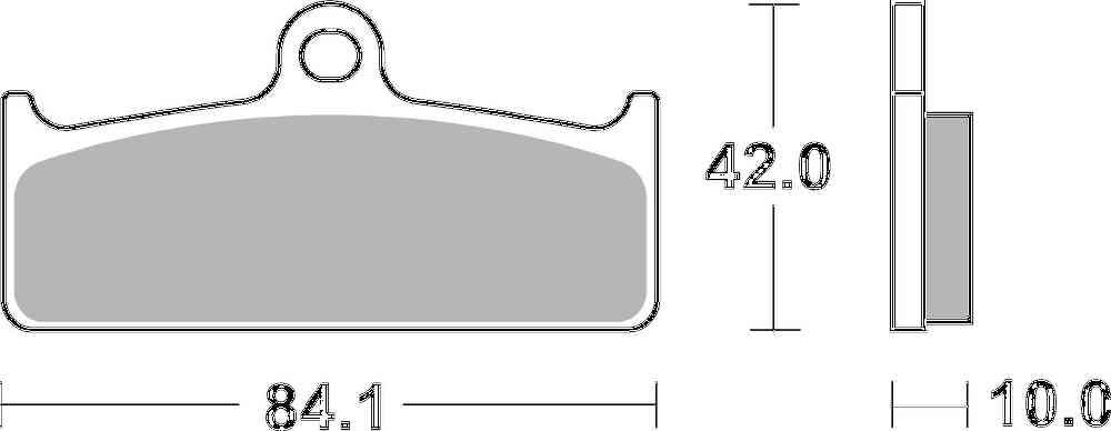 SBS FRICTION - Dual Carbon Front Brake Pads - (Track Use) (bendix packaging) - 825DC-