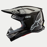 AS8307326 SUPERTECH SM10 FIM2 SOLID HELMET ECE 22.06 BLACK GLOSS CARBON