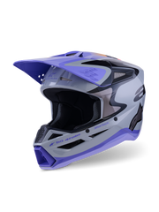 AS8303126 (MX26) SM3 JETTSON YOUTH HELMET ECE06 GRAY PURPLE BLACK GLOSSY