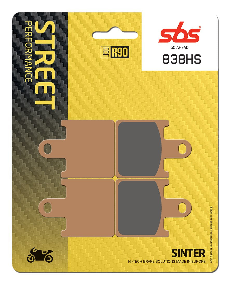 SBS FRICTION - Sinter Front Brake Pads - 838HS-
