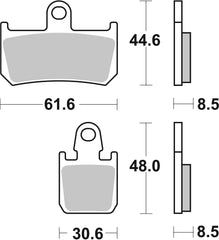 SBS FRICTION - Dual Sinter Front Racing Brake Pads - Moto2, 3 & WSBK SPEC - 839DS-