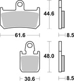 SBS FRICTION - Sinter Front Brake Pads - 839HS-