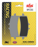SBS FRICTION - Dual Carbon Front Brake Pads - (Track Use) (3.5mm backing plate) - 841DC-