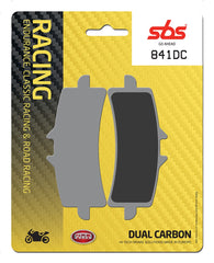 SBS FRICTION - Dual Carbon Front Brake Pads - (Track Use) (3.5mm backing plate) - 841DC-