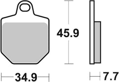 SBS FRICTION - Dual Carbon Front Brake Pads - (Track Use) (BENDIX PACKAGING) - 843DC-
