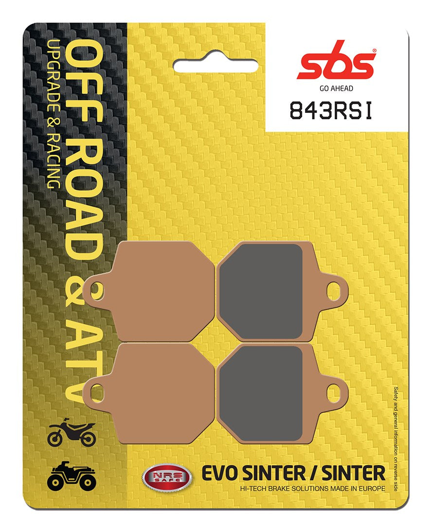 SBS FRICTION - Racing Sinter Off Road Front Brake Pads - 843RSI-