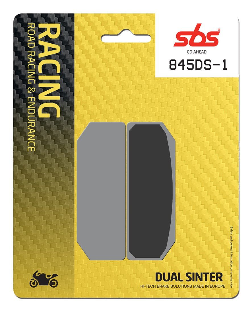 SBS FRICTION - Dual Sinter Front Racing Brake Pads - Moto2, 3 & WSBK SPEC - 845DS-