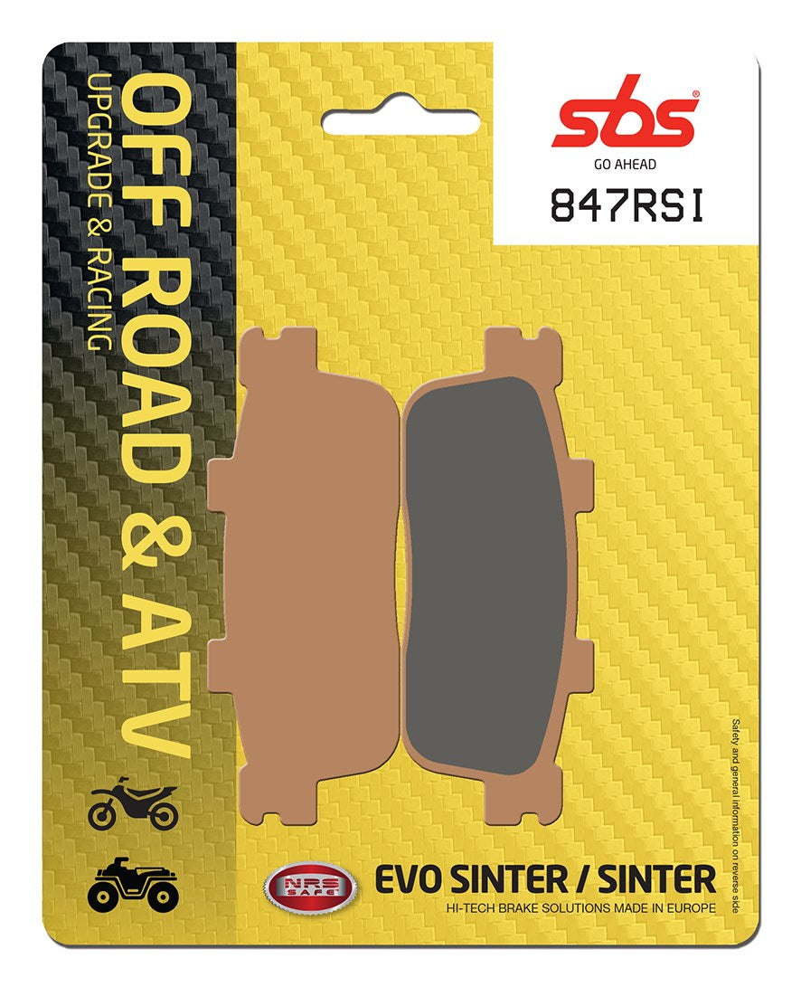 SBS FRICTION - Racing Sinter Off Road Rear Brake Pads (SBS 201) - 847RSI-