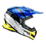 NITRO MX700 YOUTH RECOIL BLACK/BLUE/WHITE/FLURO YELLOW