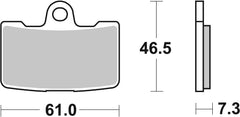 SBS FRICTION - Dual Sinter Front Racing Brake Pads - Moto2, 3 & WSBK SPEC - 856DS-