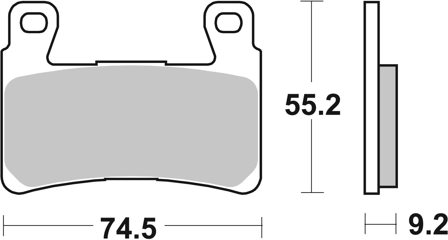 SBS FRICTION - Dual Sinter Front Racing Brake Pads - Moto2, 3 & WSBK SPEC - 860DS2-